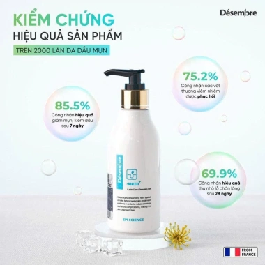 Gel Rửa Mặt Dịu Da Mụn Désembre Medi Epi Science P.Skin Care 200ml - 850k 4 Gel Rửa Mặt Dịu Da Mụn Désembre Medi Epi Science P.Skin Care 200ml - 850k 4