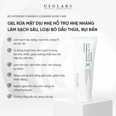 Gel Rửa Mặt Dịu Nhẹ BIO FOAMING K CLEANSER 120ml - Làm Sạch Da, Giá Ưu Đãi 528k
