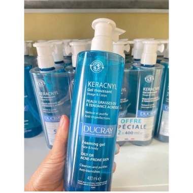 Gel rửa mặt Ducray Keracnyl cho da dầu mụn - Giảm giá bill Pháp, chỉ 255.000đ 9 Gel rửa mặt Ducray Keracnyl cho da dầu mụn - Giảm giá bill Pháp, chỉ 255.000đ 9