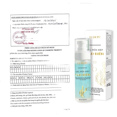 Gel Rửa Mặt ELBON Chiết Xuất Gạo - Ngừa Mụn, Kiểm Soát Dầu, Trắng Da, Chỉ 260.000 VNĐ