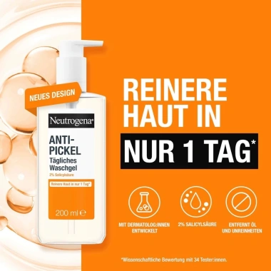 Gel rửa mặt kiềm dầu Neutrogena 150ml - Da dầu mụn, chuẩn Đức, giảm giá 305.000₫