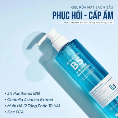 Gel rửa mặt Pretty Skin Multi Hydra B5 – Làm sạch sâu, cấp ẩm, phục hồi da nhạy cảm 380k 3