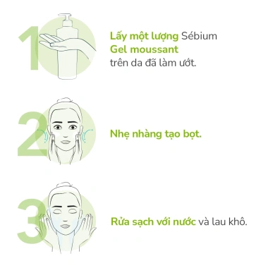 Gel rửa mặt tạo bọt không xà phòng Bioderma Sebium 500ml - 475.000₫