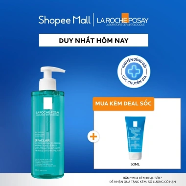 Gel rửa mặt và tắm La Roche Posay Effaclar Micro Peeling 400ml, sạch giảm mụn, giá 645.000