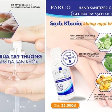 Gel Rửa Tay Khô 60ml 70% Alcohol Tiêu Diệt 99.9% Không Khô Da - Giá 21.000₫