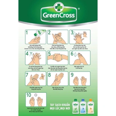 Gel rửa tay khô Green Cross 500ml - Kháng khuẩn mạnh, không cần nước, giá chỉ 119.000 VND 2