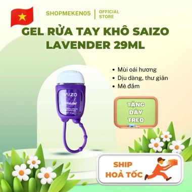 Gel Rửa Tay Khô Saizo Mini 29ml Kèm Dây Treo Thích Hợp Đi Học và Đi Chơi Giá 32.000 VND 6