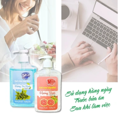 Gel Rửa Tay Khô SPCA 600ml Hương Dưa Lưới - Sát Khuẩn, Bảo Vệ Da Tay 5