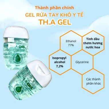 GEL Rửa Tay Khô Y Tế TH.A 30ml Hương Nước Hoa Thơm Lâu, Sạch Khuẩn, Dưỡng Da, Tiện Lợi, Giá 44.500 VND 4