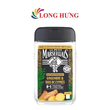 Gel tắm 92% hữu cơ Le Petit Marseillais 4 in 1 250ml - Giá chỉ 189.000đ