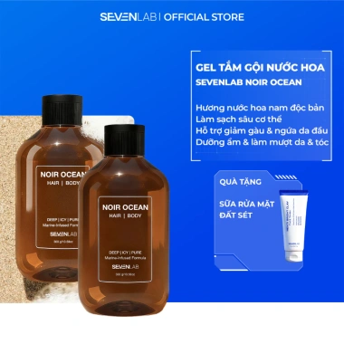 Gel tắm gội nam 2in1 SEVENLAB 300g Hương nước hoa độc bản giảm gàu ngứa dưỡng ẩm tóc giá chỉ 241.000 VND 6