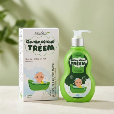 Gel tắm gội trẻ em Maldala dịu nhẹ không cay mắt 200ml - giảm giá 165k 2