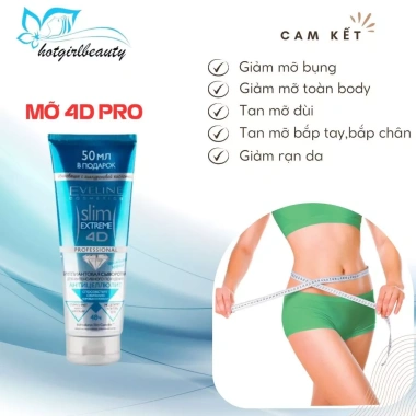 Gel tan mỡ bụng Eveline Cosmetics Extreme 4D giảm mỡ, săn chắc da, an toàn - 249.000₫