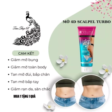Gel Tan Mỡ Bụng Eveline Extreme 4D – Giảm Mỡ, Săn Chắc Da, Ngừa Rạn Da An Toàn