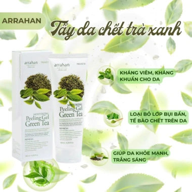 Gel Tẩy Da Chết Arrahan Trà Xanh Peeling Gel Hàn Quốc 180ml Giá 99k Da Sáng Mịn