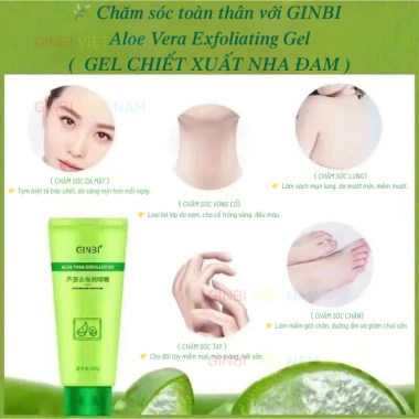 Gel Tẩy Da Chết GINBI 100g Dưỡng ẩm Sáng da Làm sạch bụi bẩn Ngừa mụn da mặt và body Giá 40.000 VND 5