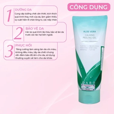 Gel Tẩy Da Chết Lô Hội Dabo Hàn Quốc 180ml - Aloe Dưỡng ẩm Sâu, 176,000₫