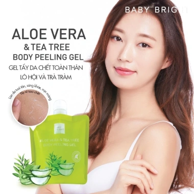 Gel tẩy da chết toàn thân Baby Bright Aloe Vera và Tea Tree 200ml - Giá ưu đãi 39.500₫, da mịn màng, sạch sâu 5 Gel tẩy da chết toàn thân Baby Bright Aloe Vera và Tea Tree 200ml - Giá ưu đãi 39.500₫, da mịn màng, sạch sâu 5