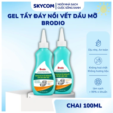 Gel tẩy đáy nồi BRODIO 150ml - Xóa vết dầu cứng đầu, đa năng, giảm còn 99.000đ