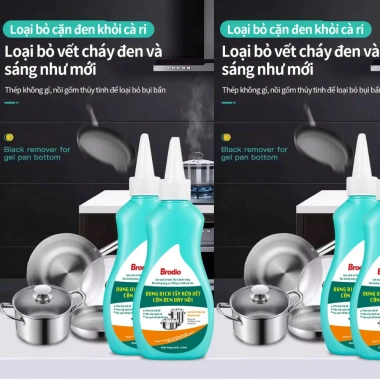 Gel Tẩy Đáy Nồi BRODIO - Đánh Bay Dầu Mỡ, Vết Cứng, Làm Sạch Bóng, Giá 99.000₫ 6 Gel Tẩy Đáy Nồi BRODIO - Đánh Bay Dầu Mỡ, Vết Cứng, Làm Sạch Bóng, Giá 99.000₫ 6