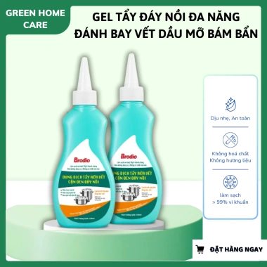 Gel Tẩy Đáy Nồi BRODIO - Đánh Bay Dầu Mỡ, Vết Cứng, Làm Sạch Bóng, Giá 99.000₫