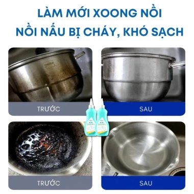Gel Tẩy Rửa Đa Năng LumiClean - Làm sạch đáy nồi, nhọ nồi, vết bẩn cứng đầu, xoong sáng bóng - Giá 99.000đ