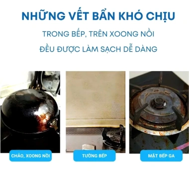 Gel Tẩy Rửa Đa Năng LumiClean - Làm sạch đáy nồi, nhọ nồi, vết bẩn cứng đầu, xoong sáng bóng - Giá 99.000đ