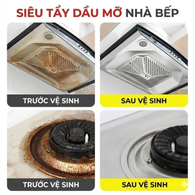 Gel Tẩy Rửa Đa Năng Nồi Chảo, Siêu Tẩy Dầu Mỡ, Bong Vết Cháy Đen, Không Hại Bề Mặt - 30k 8
