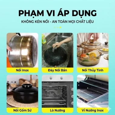 Gel Tẩy Rửa Đáy Nồi Chảo Đa Năng, Siêu Tẩy Dầu Mỡ, Xóa Vết Cháy Đen - Giá 30.000 6