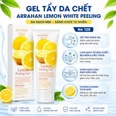 Gel Tẩy Tế Bào Chết Arrahan 180ml Hương Táo Bưởi Than Hoạt Tính Giá 82.000 VND