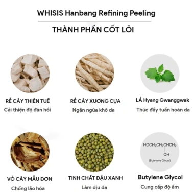 Gel tẩy tế bào chết da mặt Whisis - Trắng, mờ thâm, se khít lỗ chân lông - 90.000đ