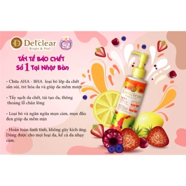 Gel Tẩy Tế Bào Chết Detclear Peel Nhật Bản 180ml - Sạch Sâu, Da Sáng Mịn 269k 5 Gel Tẩy Tế Bào Chết Detclear Peel Nhật Bản 180ml - Sạch Sâu, Da Sáng Mịn 269k 5