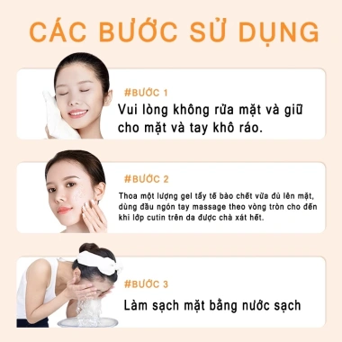 Gel tẩy tế bào chết mặt Đường Vàng – Làm sạch sâu, giảm mụn đầu đen, da mềm trắng, dưỡng ẩm toàn thân 142k 9
