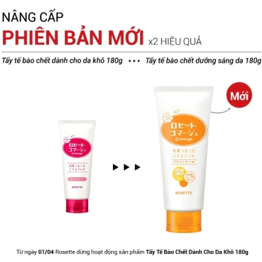 Gel Tẩy Tế Bào Da Chết Rosette Nhật Bản 120g - Giá 130k, Da Sáng Mịn, Dưỡng ẩm