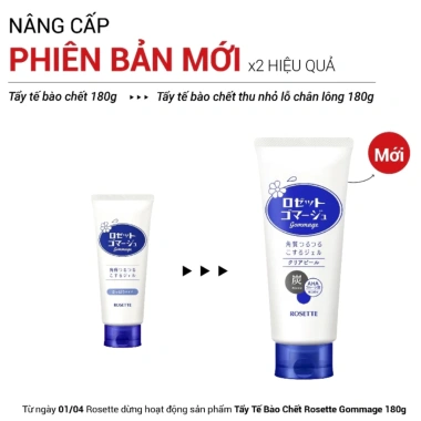 Gel Tẩy Tế Bào Da Chết Rosette Nhật Bản 120g - Giá 130k, Da Sáng Mịn, Dưỡng ẩm