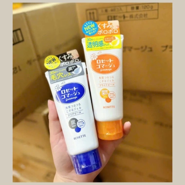 Gel Tẩy Tế Bào Da Chết Rosette Nhật Bản 120g - Giá 130k, Da Sáng Mịn, Dưỡng ẩm