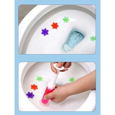 Gel thơm khử mùi bồn cầu hình bông hoa - Diệt khuẩn, khử trùng, 18.000đ