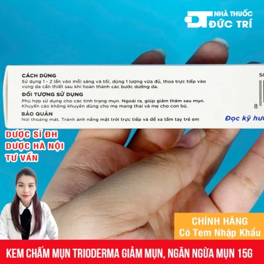 Gel Trioderma Anti Acne 15g Giảm mụn mờ thâm da sạch chính hãng giá 125.000 3 Gel Trioderma Anti Acne 15g Giảm mụn mờ thâm da sạch chính hãng giá 125.000 3
