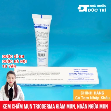 Gel Trioderma Anti Acne 15g Giảm mụn mờ thâm da sạch chính hãng giá 125.000