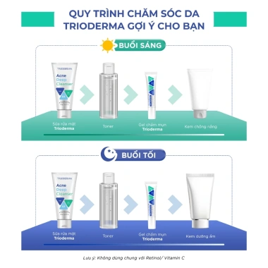 Gel Trioderma Anti Acne 15g - Giảm mụn, thâm nhanh, giá chỉ 154.000đ 6 Gel Trioderma Anti Acne 15g - Giảm mụn, thâm nhanh, giá chỉ 154.000đ 6