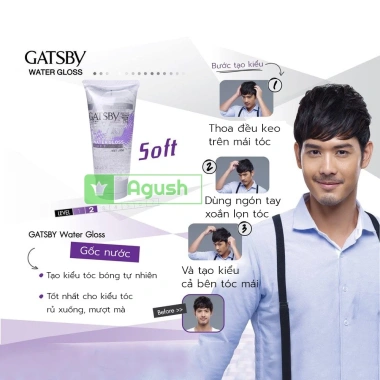 Gel vuốt tóc nam nữ unisex Gatsby Soft 170g - Giữ nếp, mềm mượt, chỉ 99.000đ 5 Gel vuốt tóc nam nữ unisex Gatsby Soft 170g - Giữ nếp, mềm mượt, chỉ 99.000đ 5