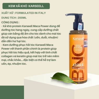 Gel Xả Khô Karseell Macca 500ml Tạo Kiểu Giữ Nếp Tóc Xoăn Hippie Sóng Lơi 5