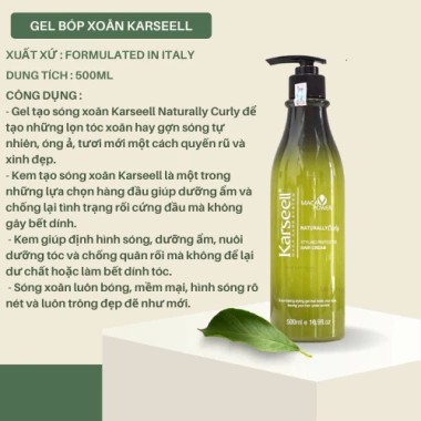 Gel Xả Khô Karseell Macca 500ml Tạo Kiểu Giữ Nếp Tóc Xoăn Hippie Sóng Lơi 10