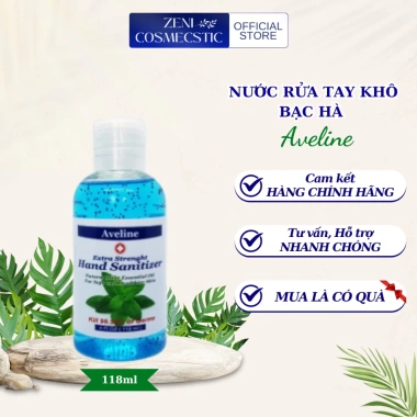 Gel/Nước Rửa Tay Khô 118ml Aveline Chọn Mùi - Khô Nhanh, Diệt Khuẩn, Giá 30.000 VND 4