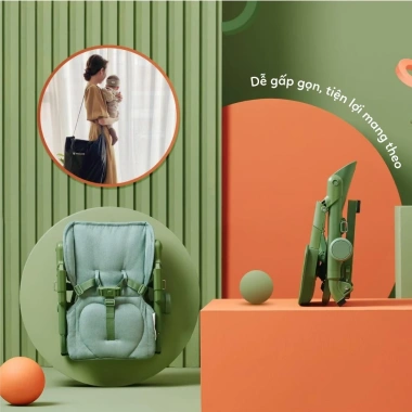 Ghế ăn dặm 3 trong 1 Feed Me gấp gọn - 4 chế độ cao, chân chống trượt, an toàn cho bé 4 Ghế ăn dặm 3 trong 1 Feed Me gấp gọn - 4 chế độ cao, chân chống trượt, an toàn cho bé 4