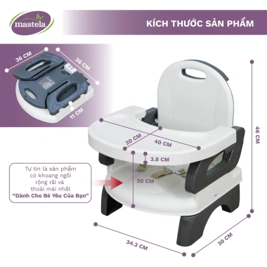 Ghế ăn dặm gấp gọn Mastela 7.330 – Tiện lợi du lịch, giá 639.000₫, chính hãng 7
