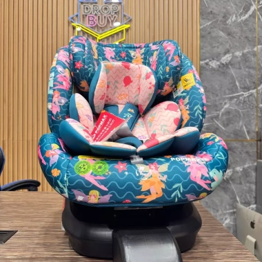 Ghế an toàn ô tô trẻ em POPMAX HOORAY xoay 360 iSOFIX 0-12 tuổi mẫu cô 2,9 triệu 5