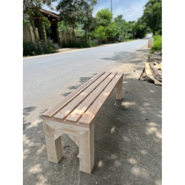 Ghế băng dài gỗ tự nhiên chân vuông 120x30cm cao 35-40cm - Giá ưu đãi 700.000 VND