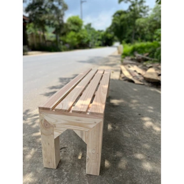 Ghế băng dài gỗ tự nhiên chân vuông 120x30cm cao 35-40cm - Giá ưu đãi 700.000 VND