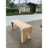 Ghế băng dài gỗ tự nhiên chân vuông 90x30, cao 35‑40 cm, thoải mái, giảm còn 500k 4